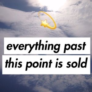 everything below is sold